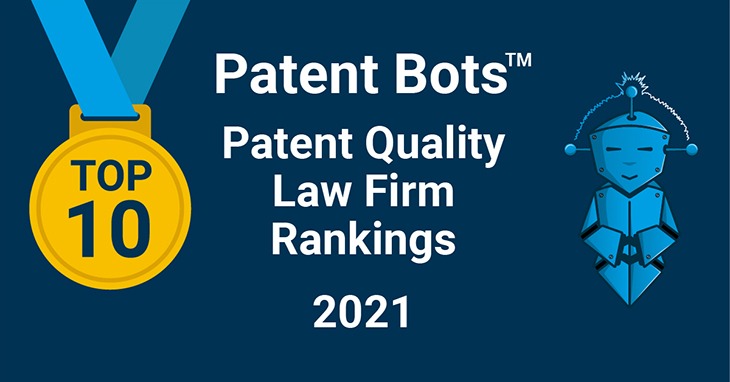 Top 10 Large Law Firms for Patent Quality 2021