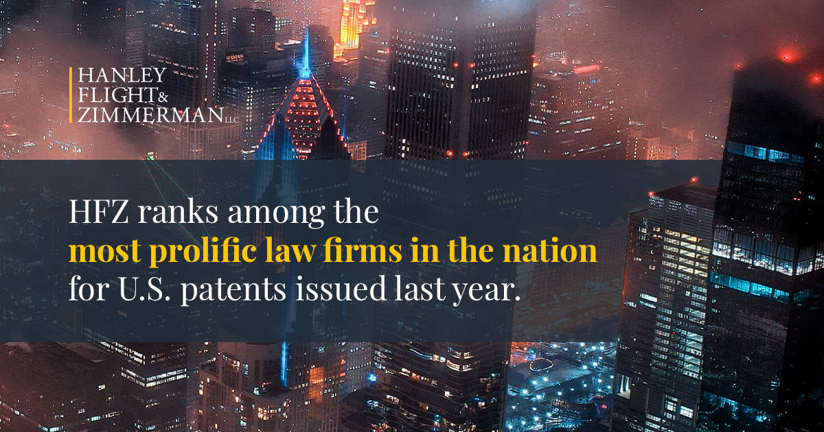 Hanley Flight & Zimmerman Ranks Among the Top Patent Issuing Law Firms In 2022